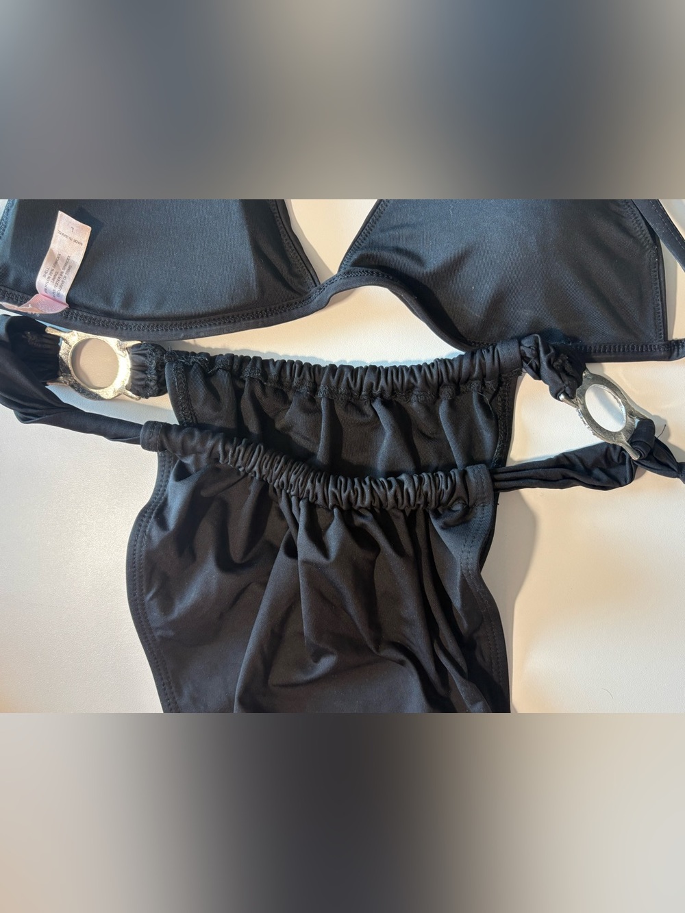 Victoria’s Secret Black Embellished Bikini Set with crystal & Rhinestone Accents - Picture 5 of 10